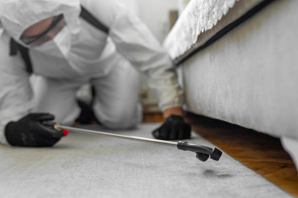Professional Pest Control technician working in Marion, MS